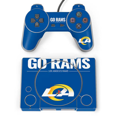 NFL Los Angeles Rams Team Motto PlayStation Classic Bundle Skin